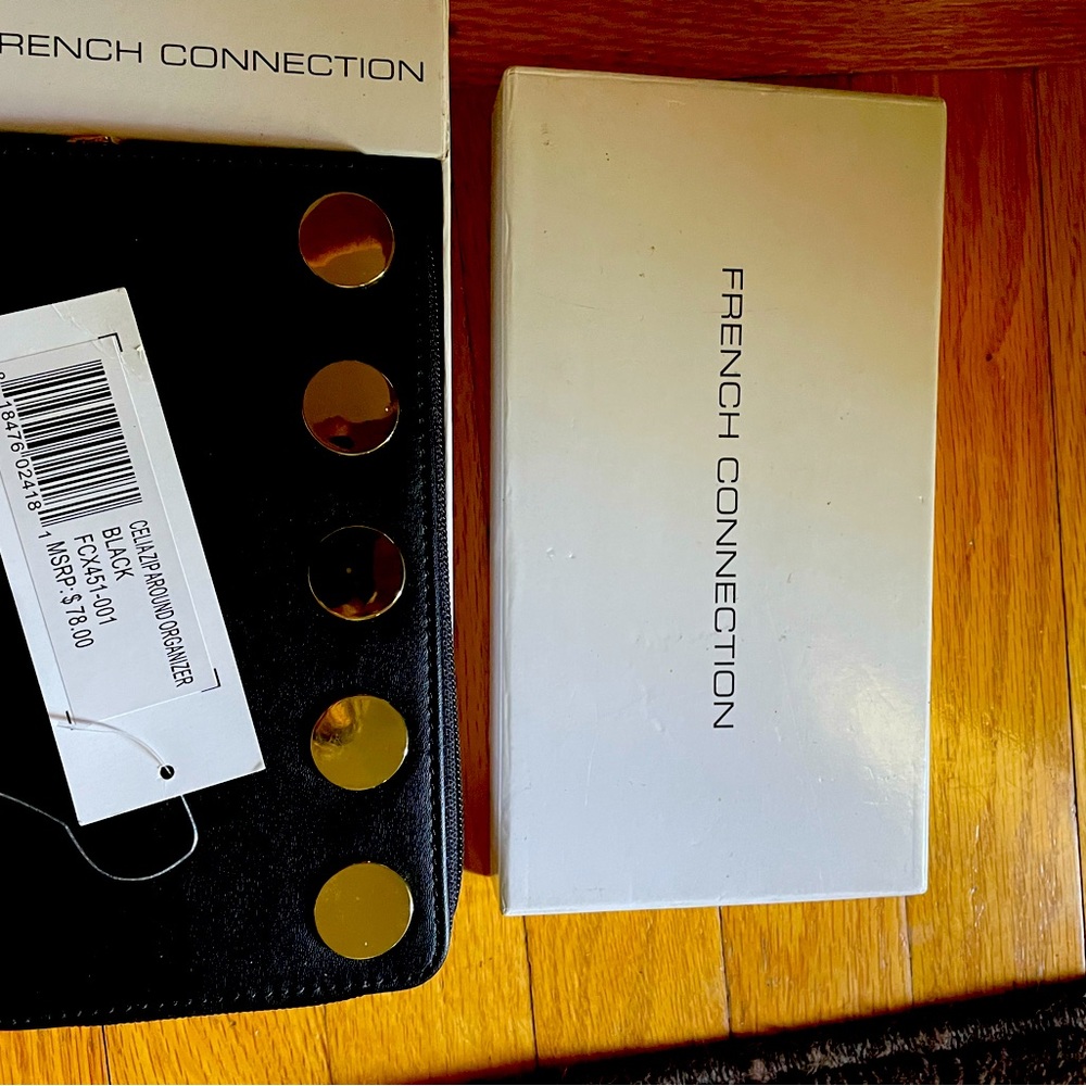 French connection black wallet